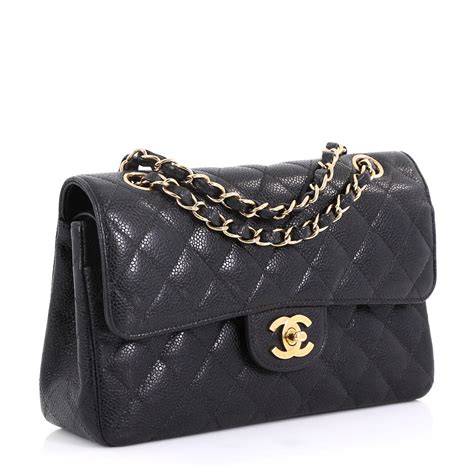 small chanel flap bag caviar|CHANEL Caviar Quilted Small Double Flap Black.